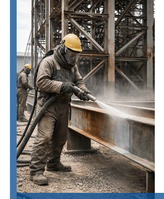 Пескоструйная очистка металлоконструкций в Донском промышленная