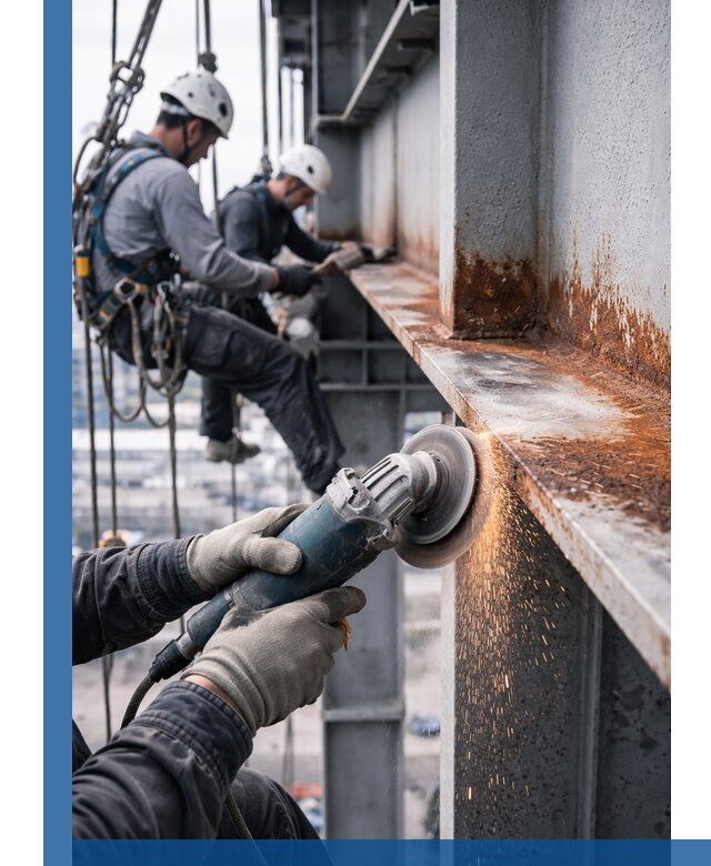 Зачистка металла от ржавчины и подготовка поверхностей в Донском