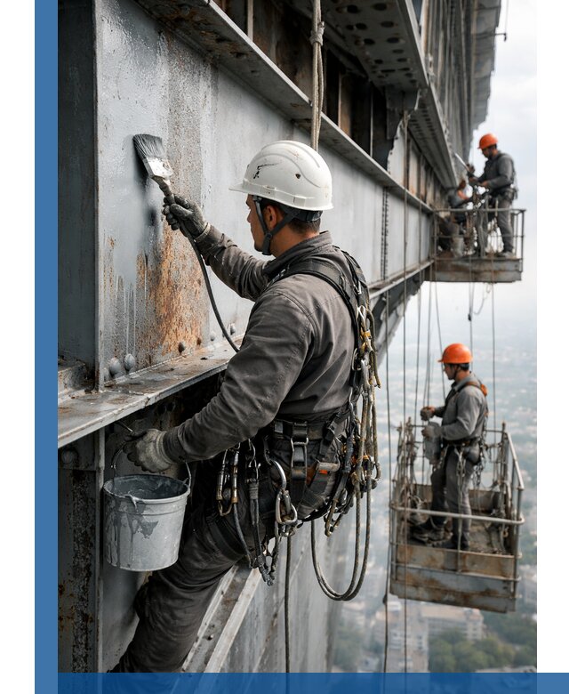 Покраска металлоконструкций на высоте в Донском профессионально