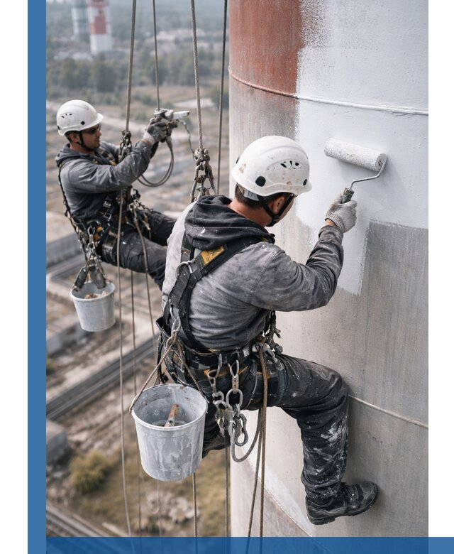 Покраска дымовых труб в Донском: антикоррозийная защита и восстановление