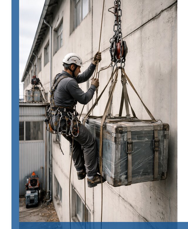 Подъем грузов на высоту в Донском для промышленных объектов