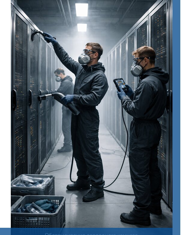 Обеспыливание серверной комнаты в Донском от 4559 р. | ВЫСОТНИК-Днс