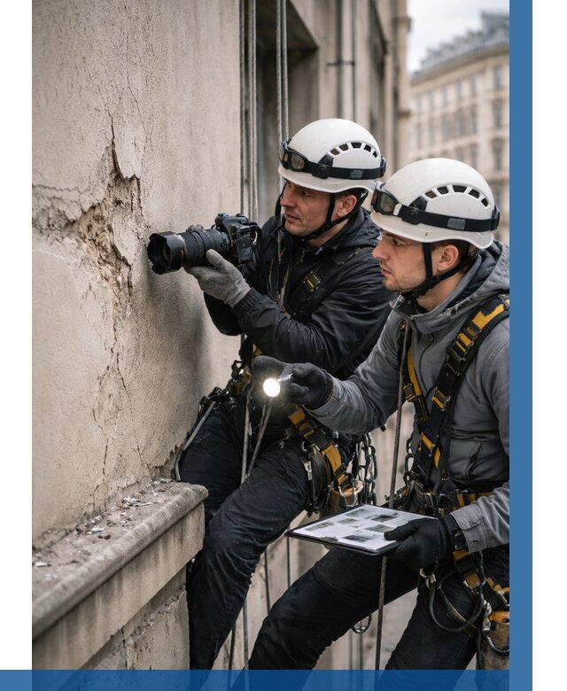 Фотофиксация дефектов фасада в Донском от 4559 р. | ВЫСОТНИК-Днс