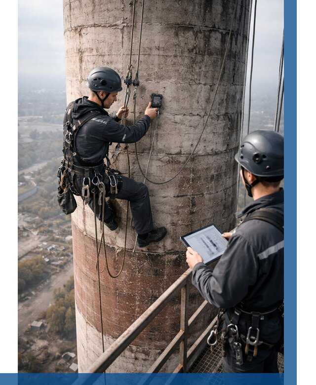 Обследование дымовой трубы в Донском от 8106 р. | ВЫСОТНИК-Днс
