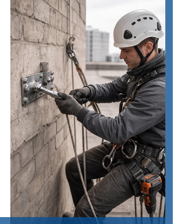 Установка анкерных точек в Донском от 3546 р. | ВЫСОТНИК-Днс