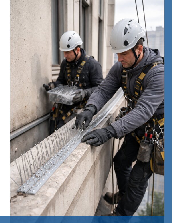 Установка шипов от птиц в Донском от 861 р. | ВЫСОТНИК-Днс